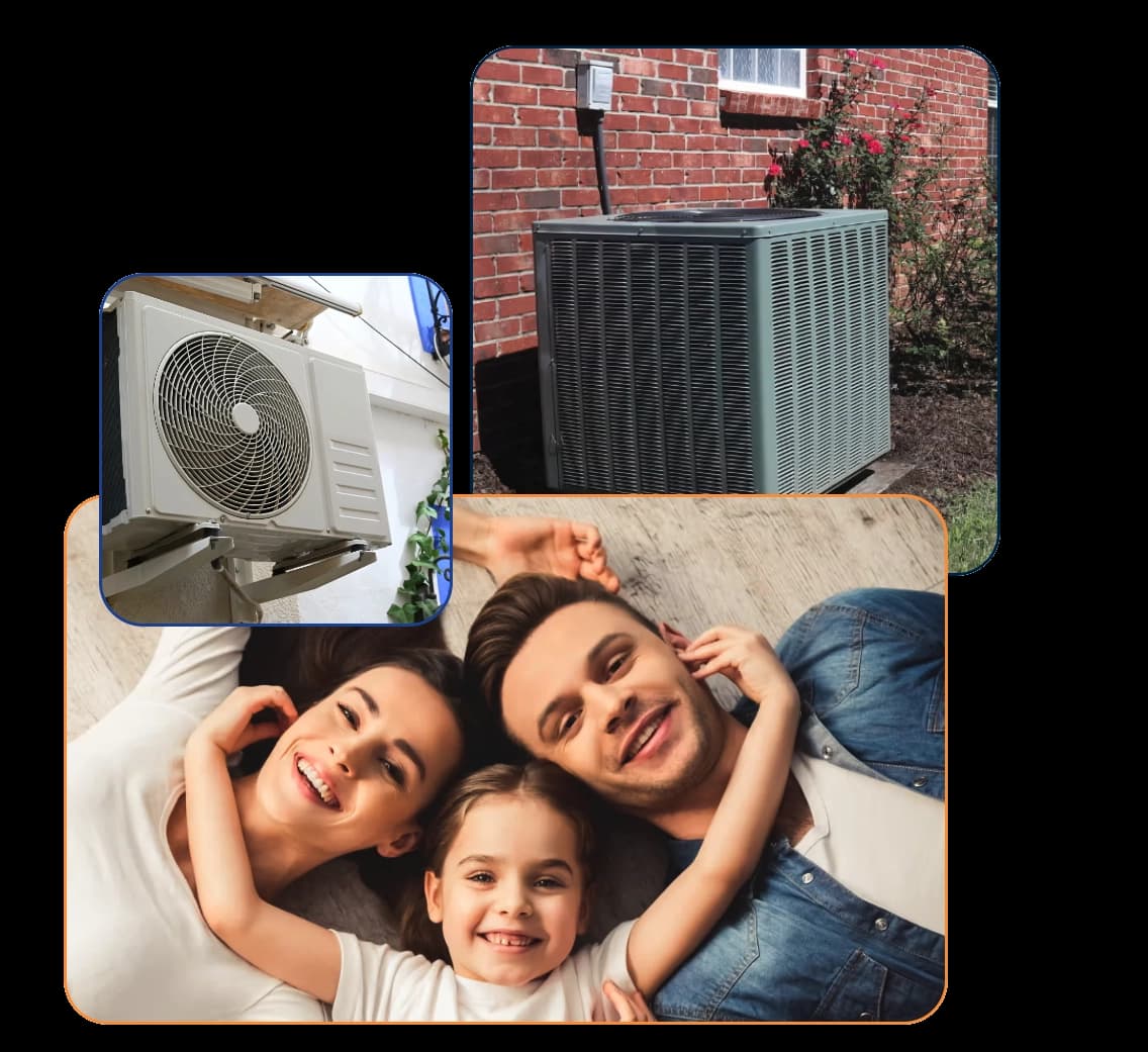 HVAC technician servicing an air conditioning unit